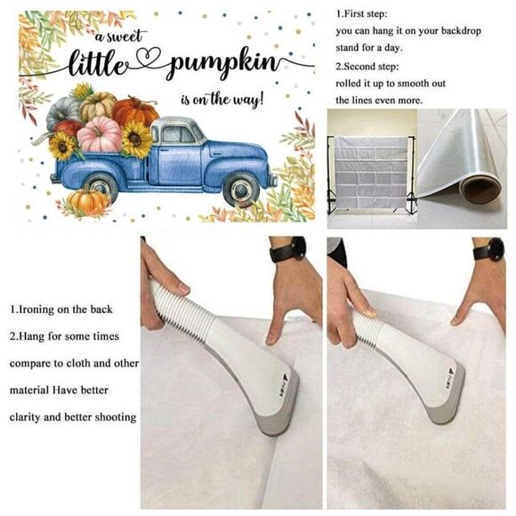 NIP BUTEN FALL THEMED BABY BOY SHOWER BACKDROP - Picture 6 of 6